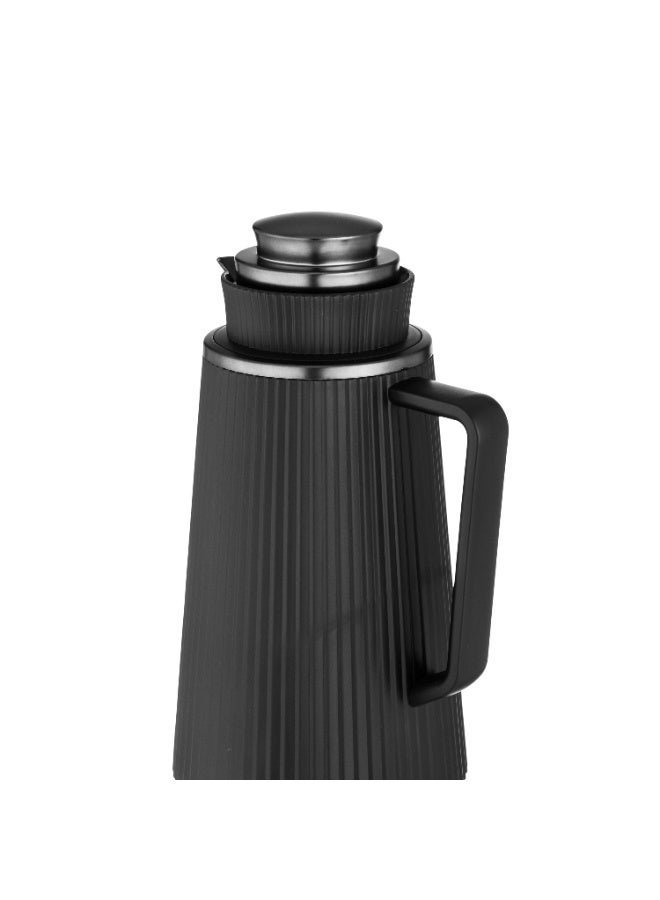 هوست ترمس مفرد للشاي والقهوة سعة 1.3 لتر أسود - Image 3